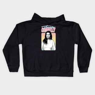 Jennifer Connelly // Retro Style Fan Design Kids Hoodie